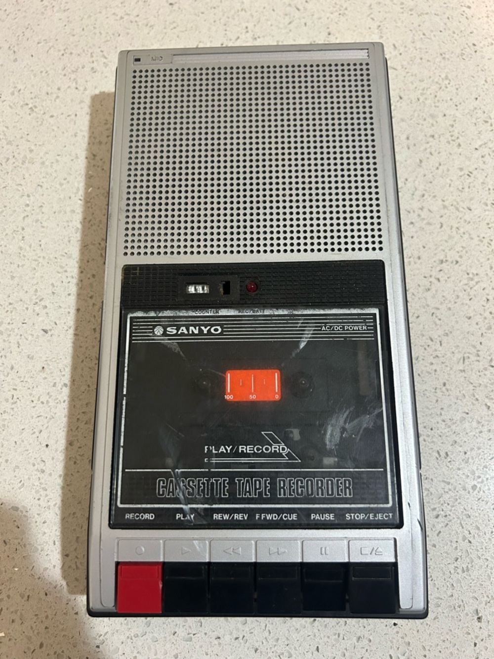Silver Cassette Tape Recorder - I Portable Audio